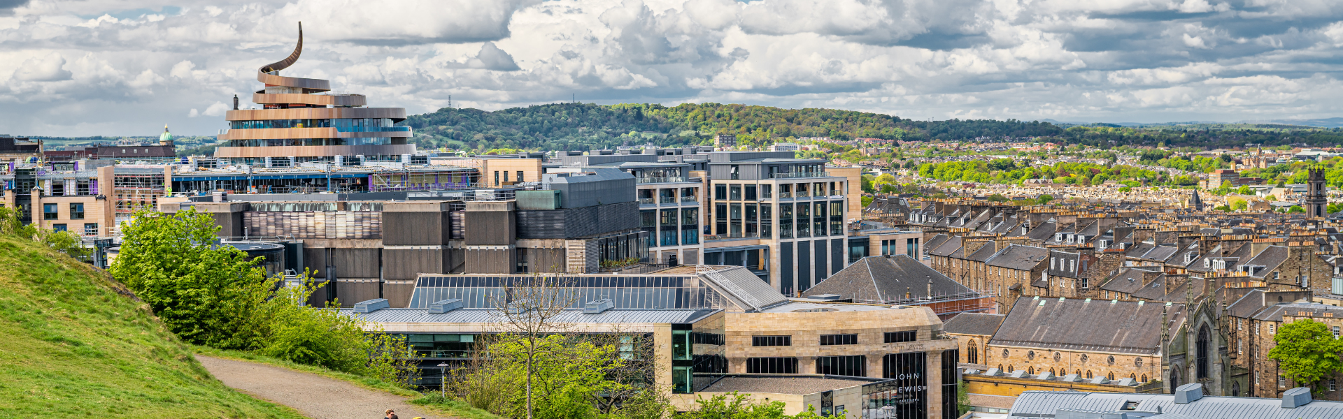 View of Edinburgh skyline from Calton Hill.